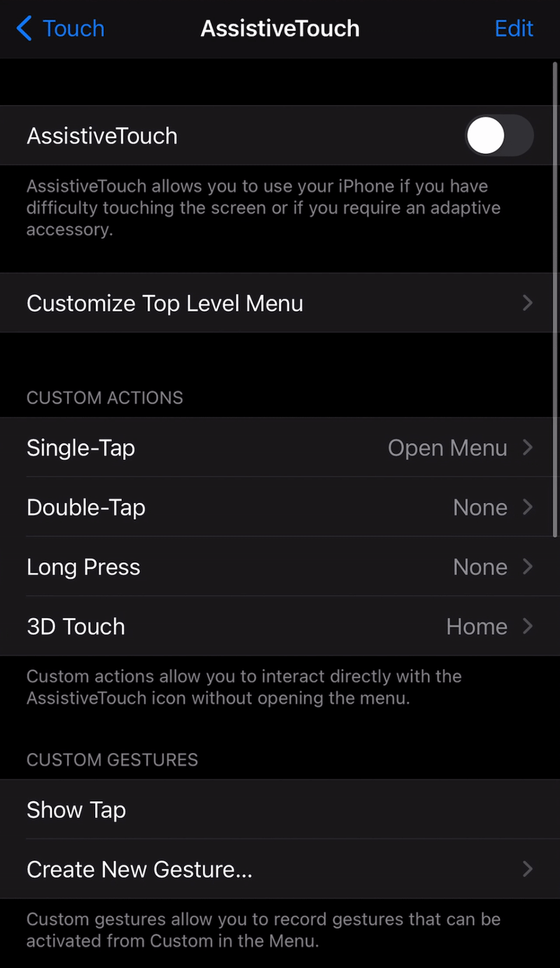 How To Show Taps on an iPhone — iOS 14